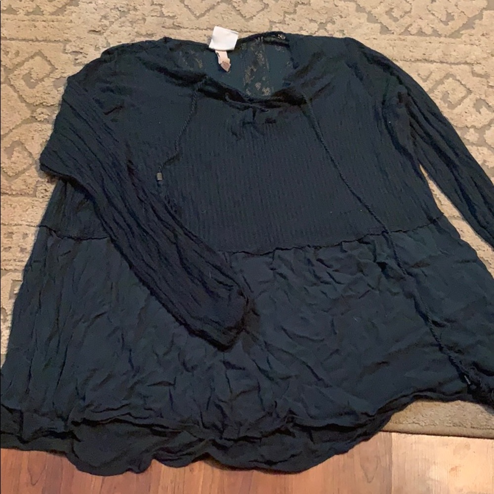 Baby doll green shirt